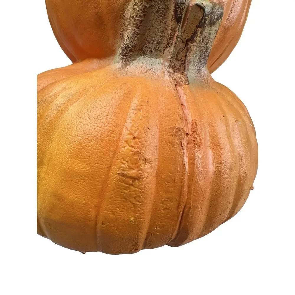 Vintage 1995 Trendmasters Halloween Pumpkin Jack O Lantern Stack Light Large
